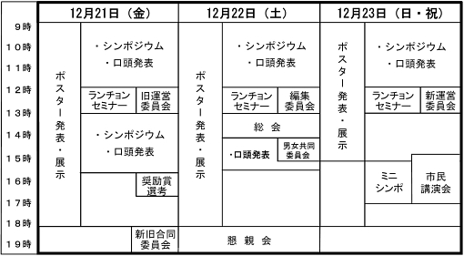 スケジュール